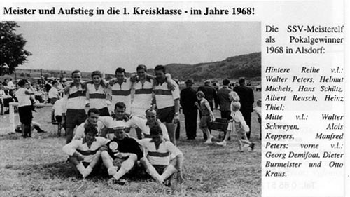1. Mannschaft 1968